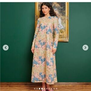 Sister Jane Multicolor Floral Long Sleeve Dress